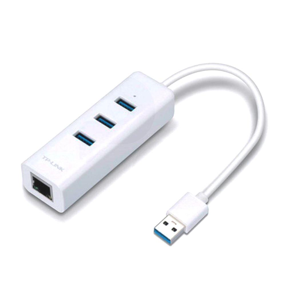 Adaptador USB 3.0 a Ethernet 10/100/1000 3 HUBs USB  3.0 UE330