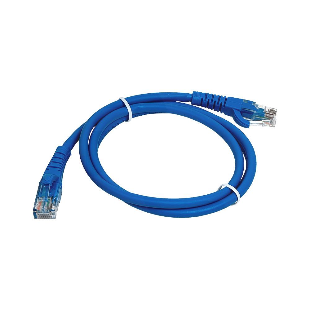 Cable UTP Cat5e + Conectores RJ45 - 2mt Azul