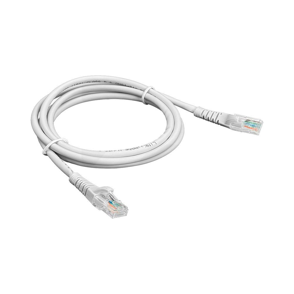 Cable UTP Cat5e + Conectores RJ45 - 3mt Gris