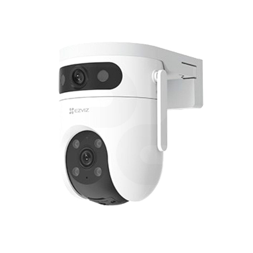 Cámara Seguridad IP Doble Lente 3K WiFi de Exterior 360° H9C 5MP con luz y audio 