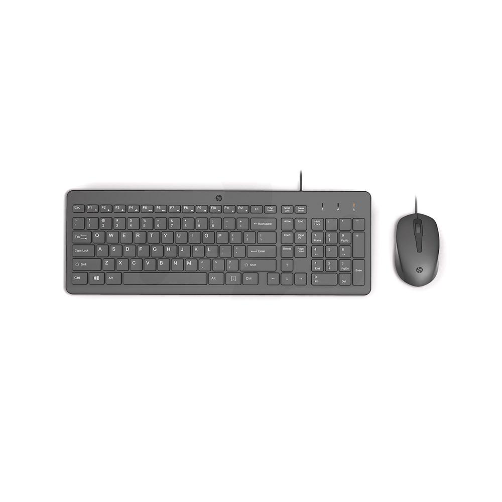 Combo Teclado + Mouse Alámbrico HP 150 - Negro