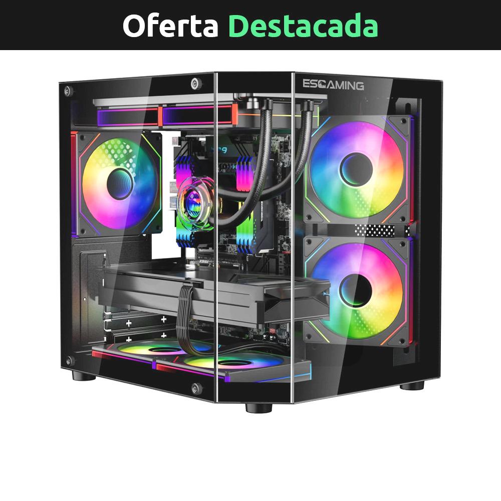 Desktop Gamer Esgaming Ryzen 5 5500 32GB DDR4 RGB 500GB SSD RTX 5050