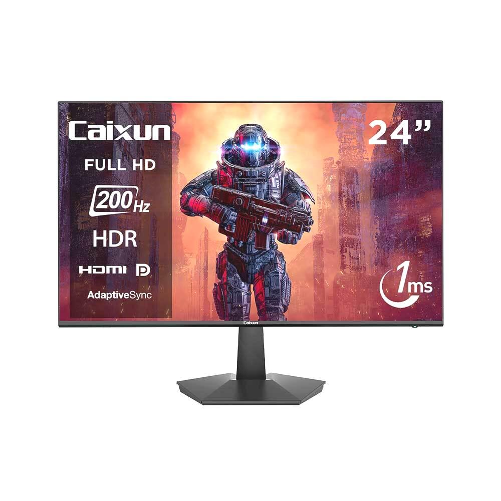 Monitor Gamer Plano Caixun 24 Fhd Va 200hz Hdmi Dp 1msc24x1f Negro