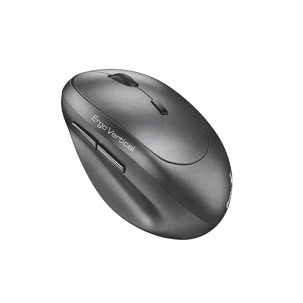 Mouse Ergonómico Inalámbrico Bluetooth + 2,4Ghz Copilot ERGO-8350S - Gris Oscuro