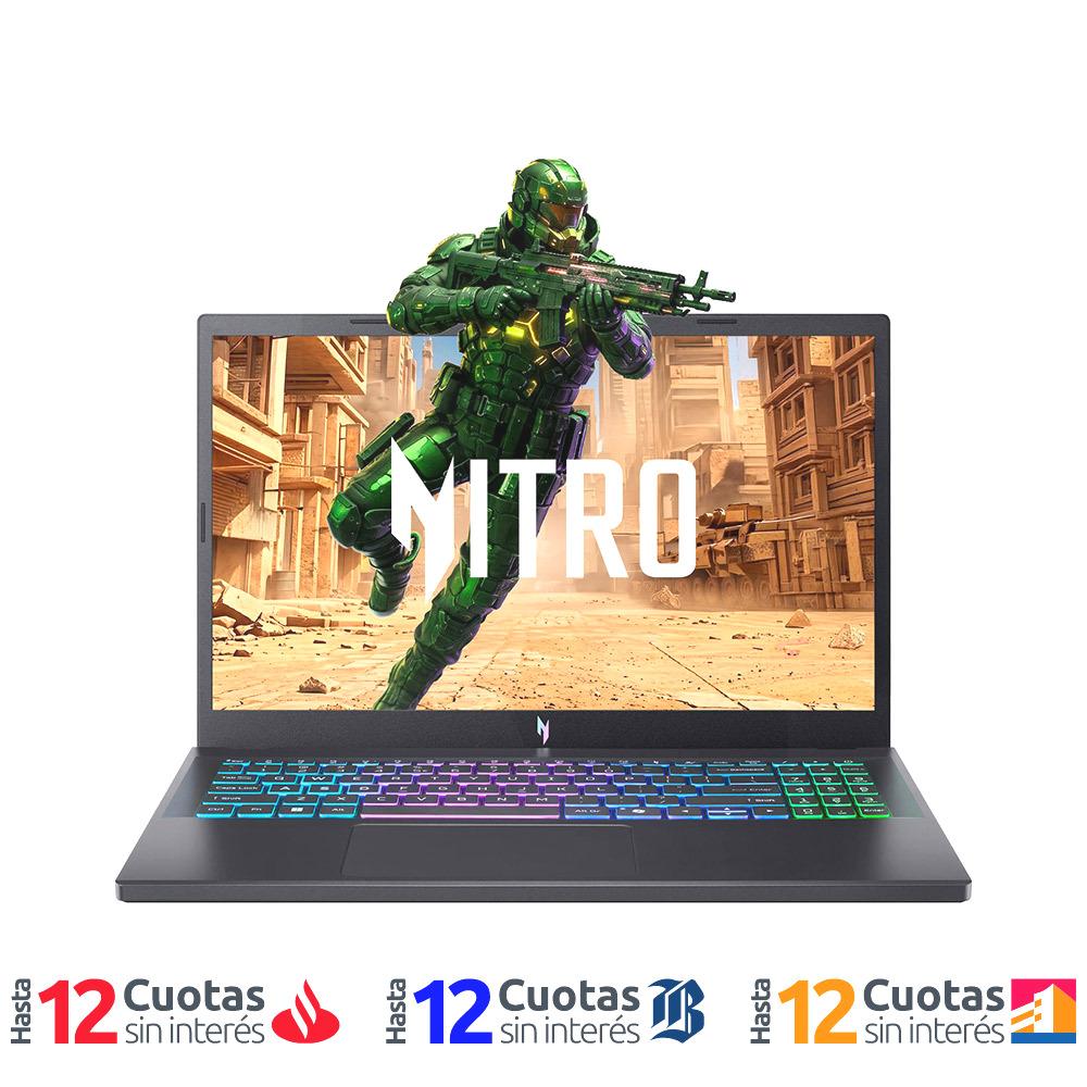 Notebook Gamer AMD Ryzen 7-170 NVIDIA RTX 5060 15.6" 165Hz 16GB RAM 512 SSD Windows 11 Home Negro