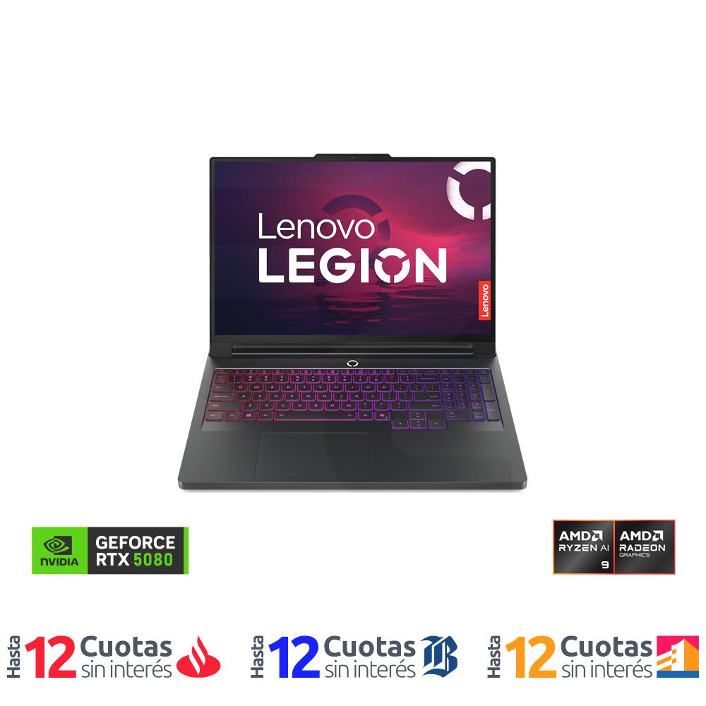 Notebook Gamer Legion Pro 7 Gen 10  AMD Ryzen 9-9955HX NVIDIA RTX 5080 16" 240HZ WQXGA OLED 32GB RAM 1TB Windos 11 Home  Eclipse Black 83RU002WCL