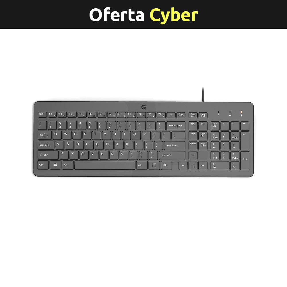 Teclado Alámbrico HP 150 - Negro